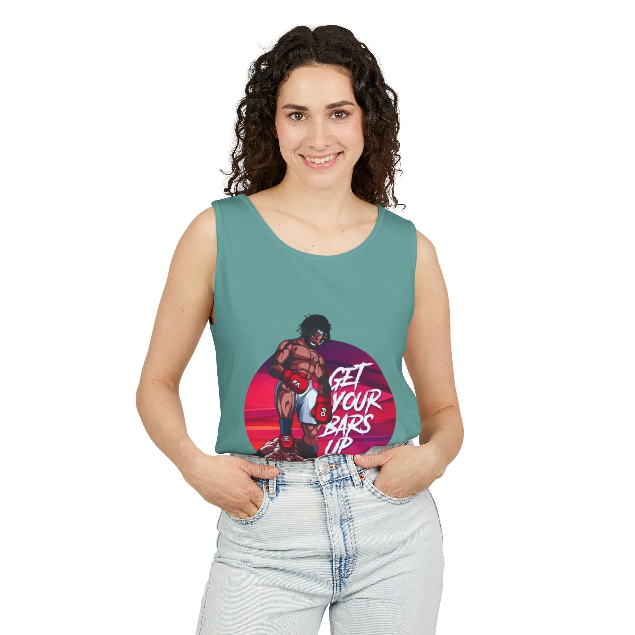 Get Your Bars Up Tank Top — Motivational Boxing Fitness Tee