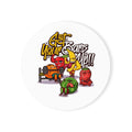 Coaster — "Get Your Bars Up!!" Fitness Fruit Cork Back Drink Coaster