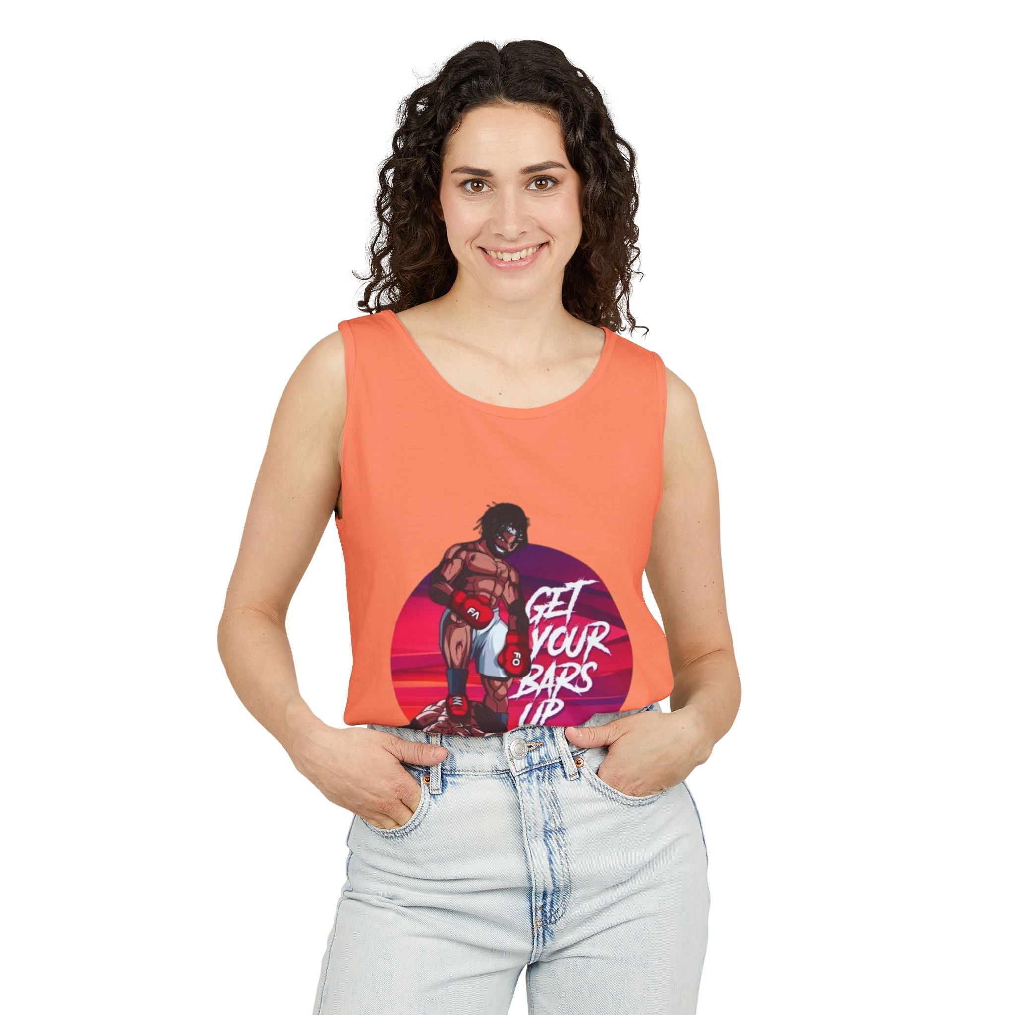 Get Your Bars Up Tank Top — Motivational Boxing Fitness Tee
