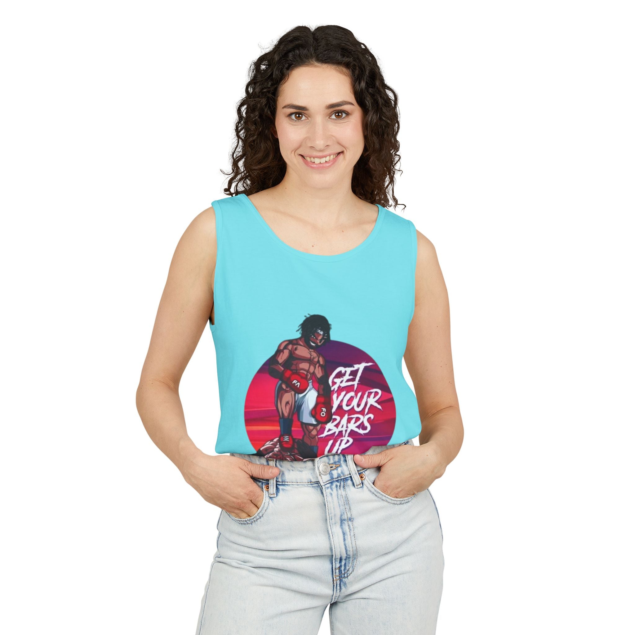 Get Your Bars Up Tank Top — Motivational Boxing Fitness Tee