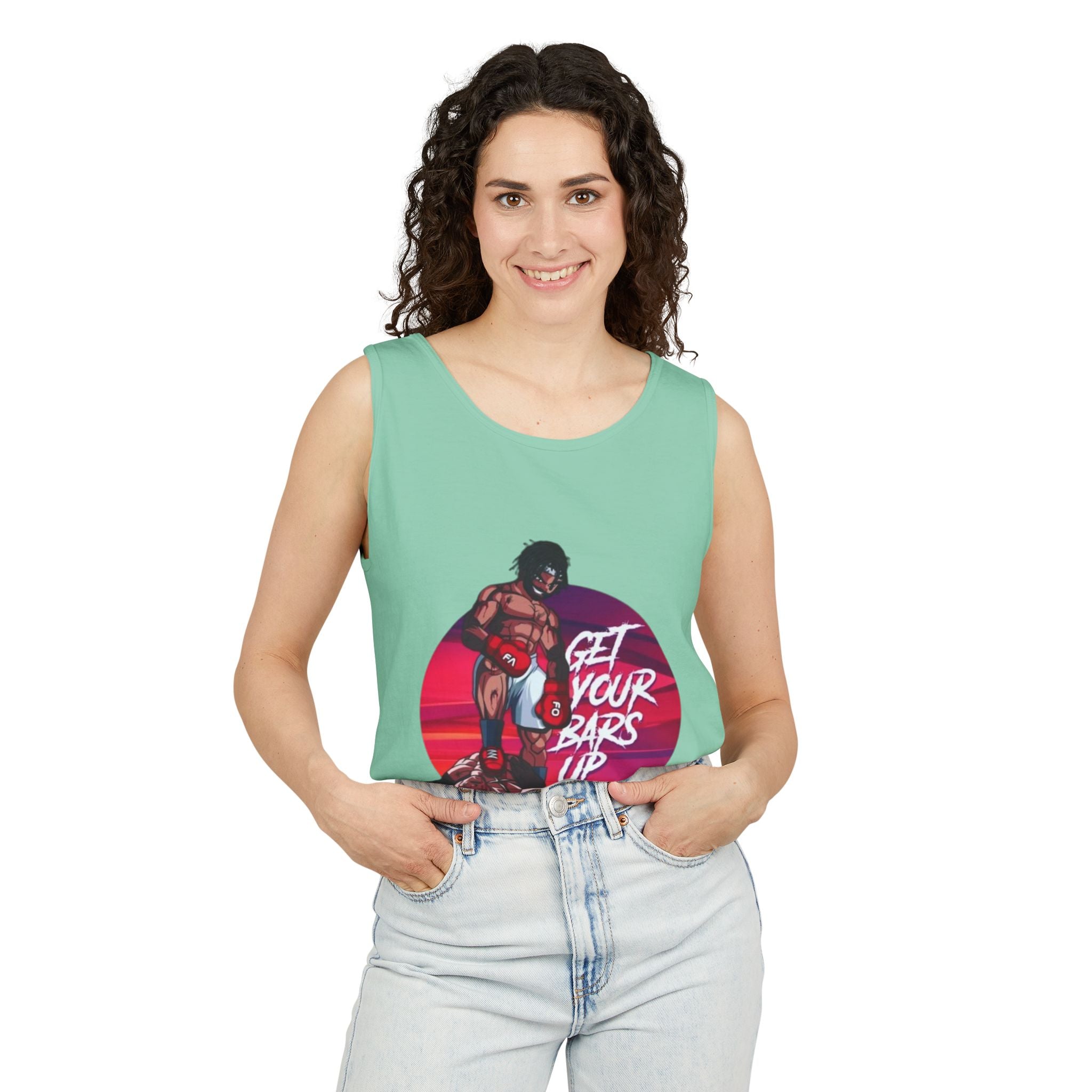 Get Your Bars Up Tank Top — Motivational Boxing Fitness Tee
