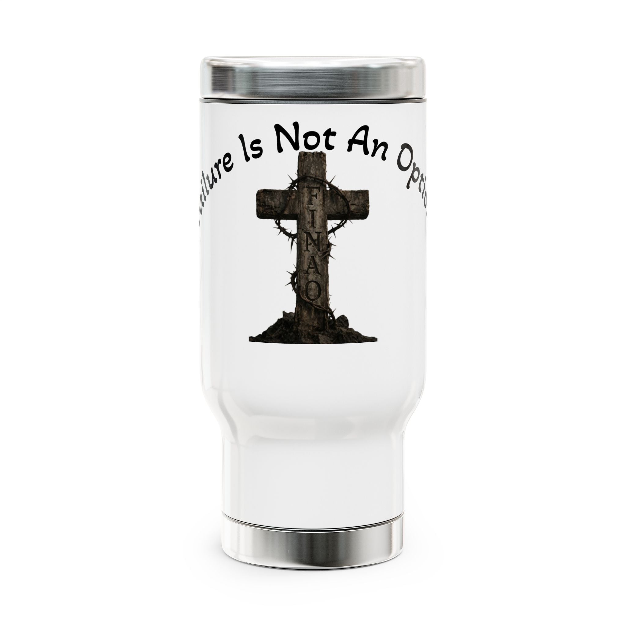 FINAO Stainless Steel Travel Mug with Handle, 14oz