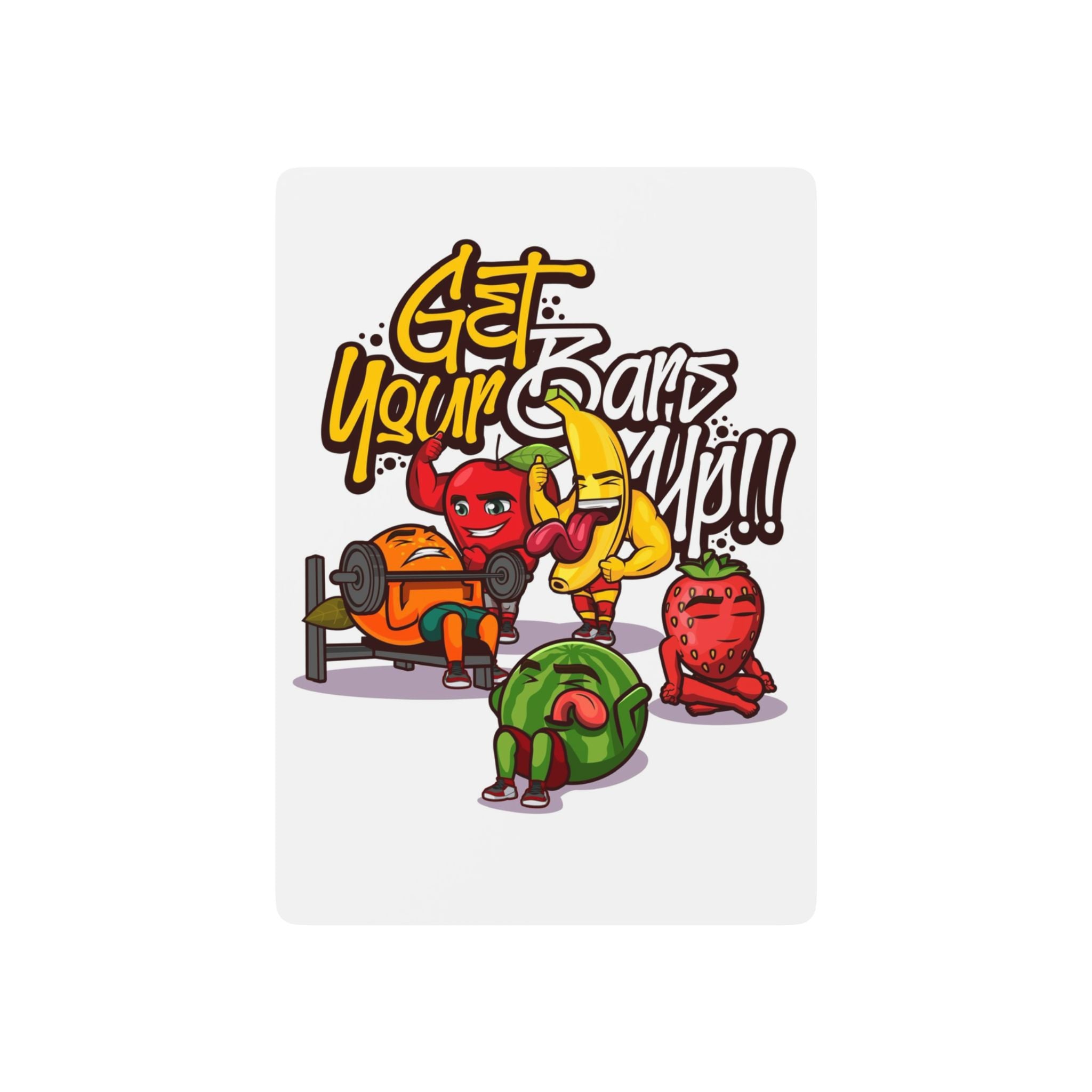 Poker Playing Cards — 'Get Your Gains Up' Fitness Pepper Design Playing Card Deck