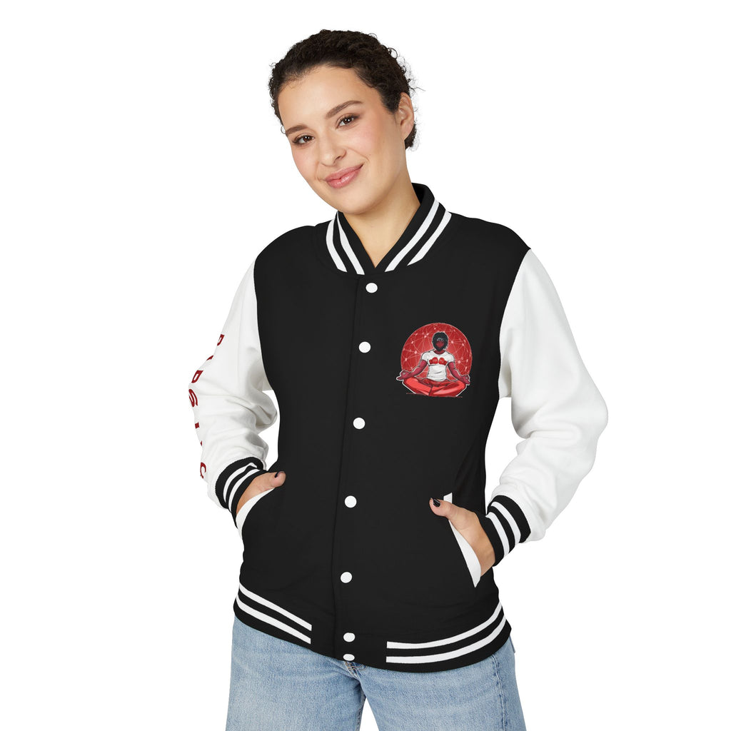 Letterman Jacket — 'Get Your Bars Up' Retro Boxing Varsity Jacket