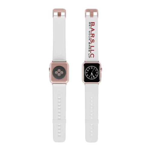 Apple Watch Band — B.A.R.S. LLC Branded Silicone Strap (White)