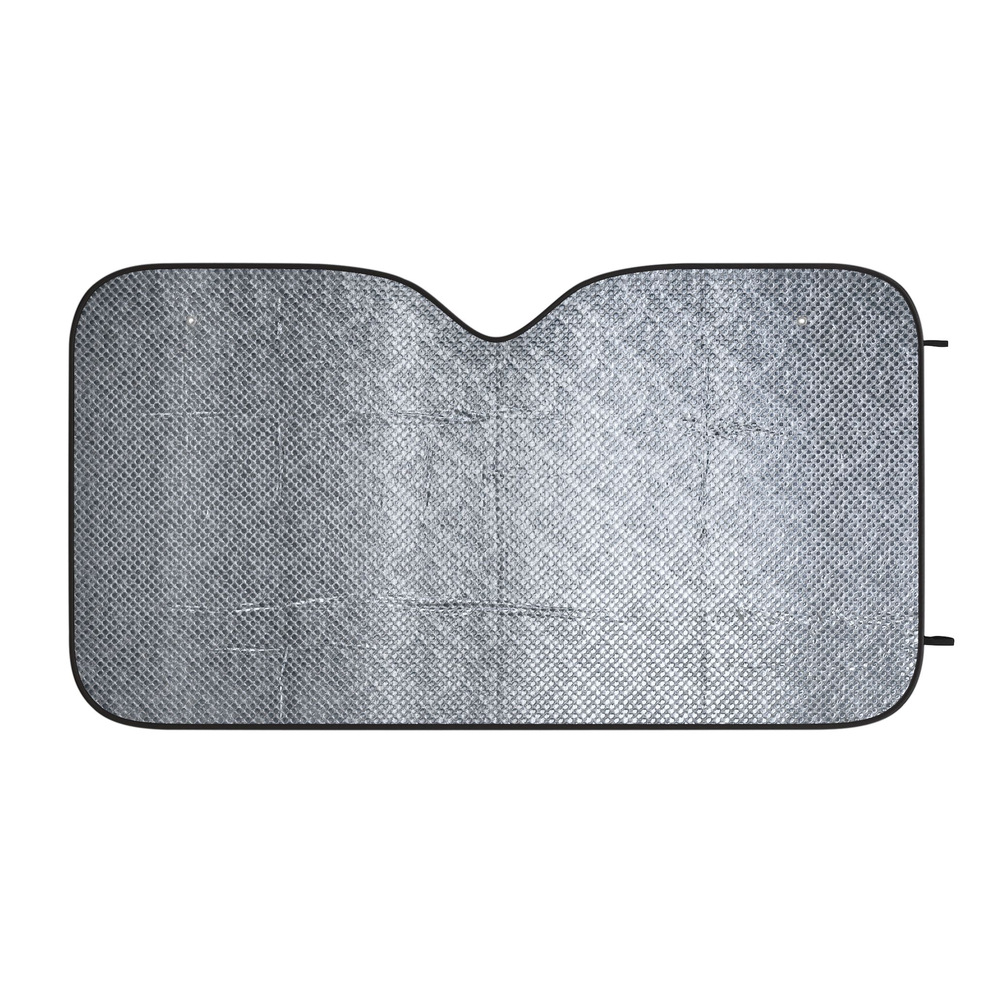 Car Sun Shade — "Get Your Gains Up!" Funny Fruit Gym Cartoon Windshield Cover