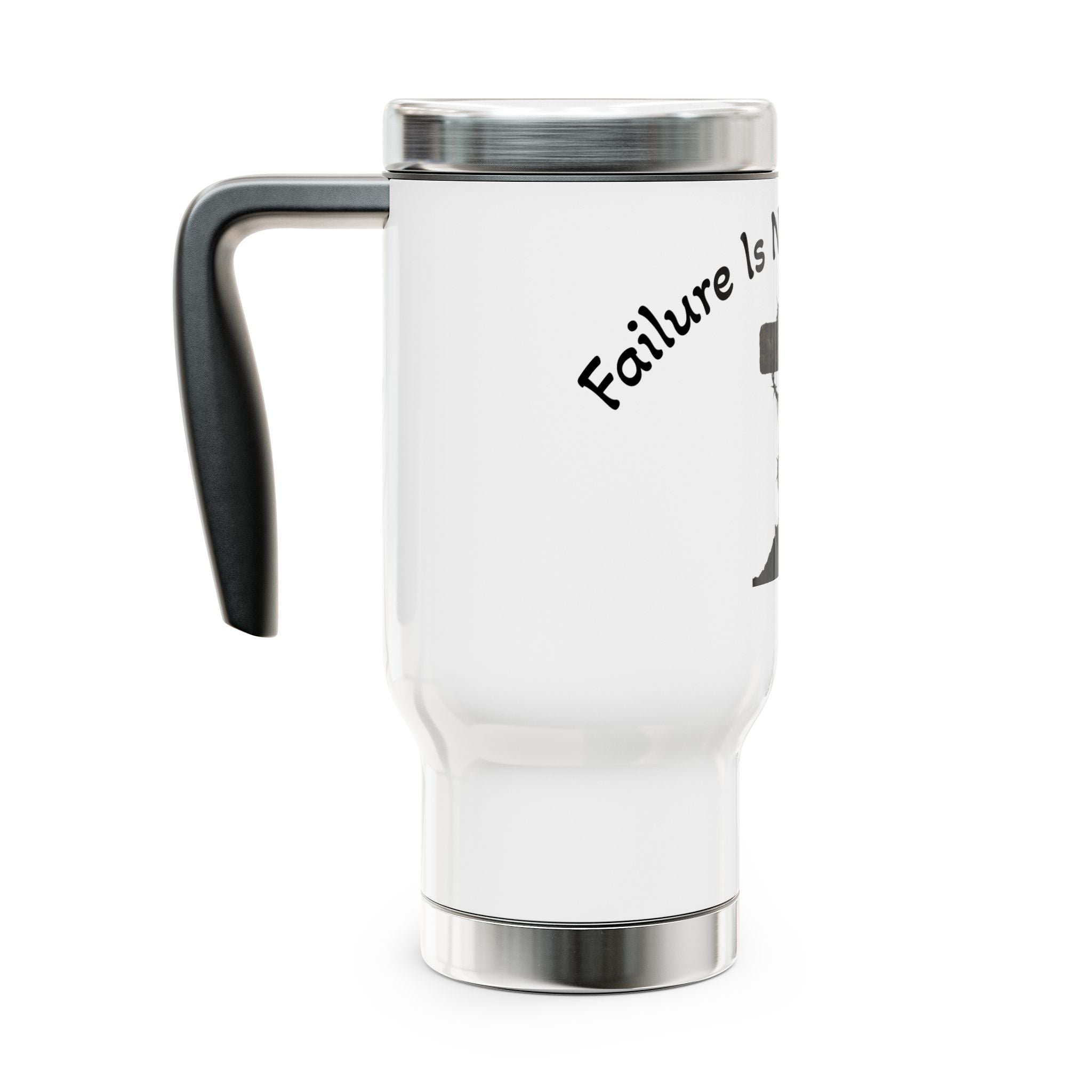 FINAO Stainless Steel Travel Mug with Handle, 14oz