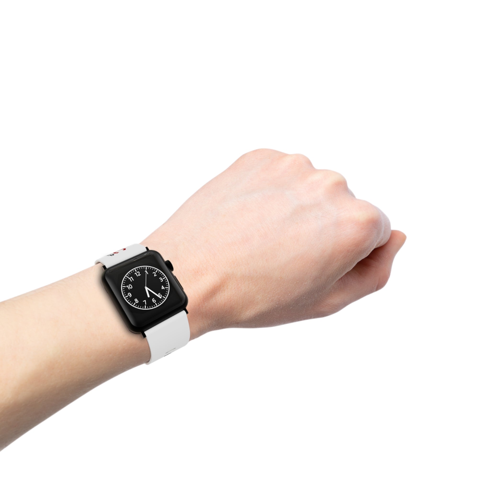 Apple Watch Band — B.A.R.S. LLC Branded Silicone Strap (White)