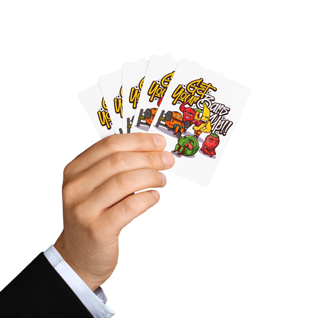 Poker Playing Cards — 'Get Your Gains Up' Fitness Pepper Design Playing Card Deck