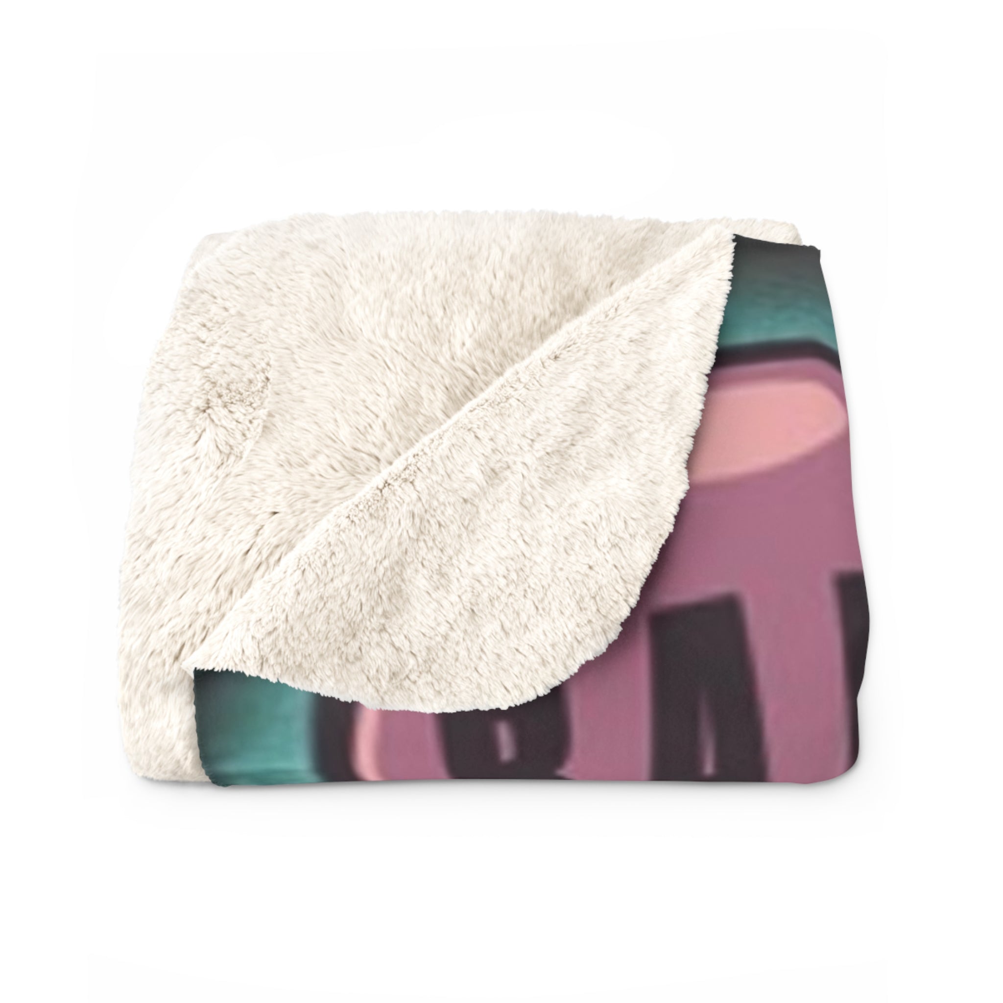 Sherpa Fleece Blanket — 'B.A.R.S.' Gym Cartoon Muscle Funny Workout Throw