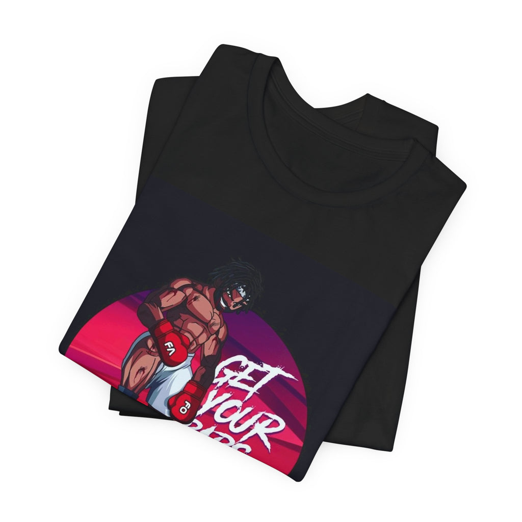 Get Your Bars Up Boxing Tee — Retro Fight Motivational T-Shirt