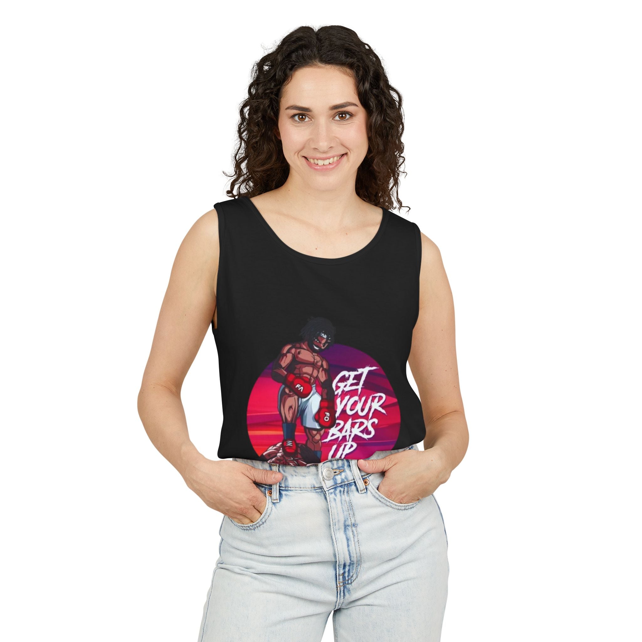 Get Your Bars Up Tank Top — Motivational Boxing Fitness Tee