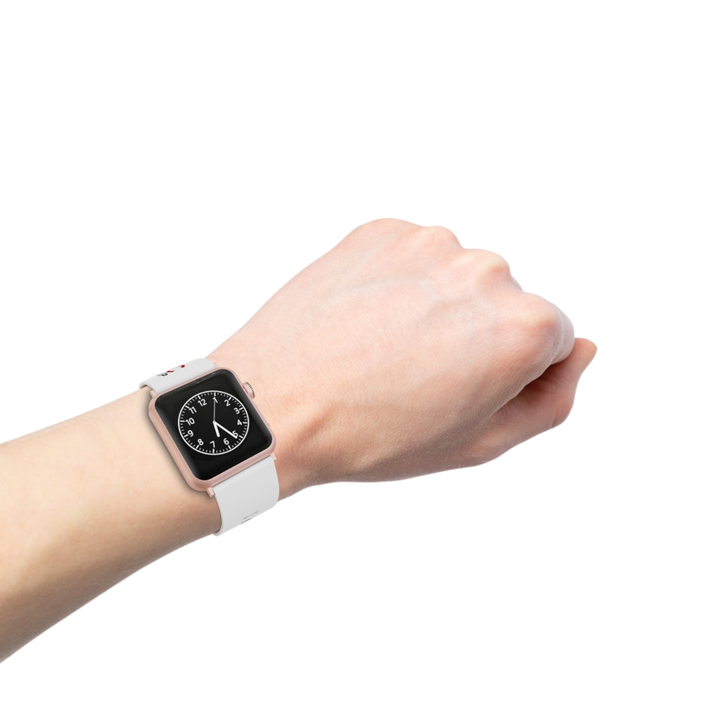 Apple Watch Band — B.A.R.S. LLC Branded Silicone Strap (White)