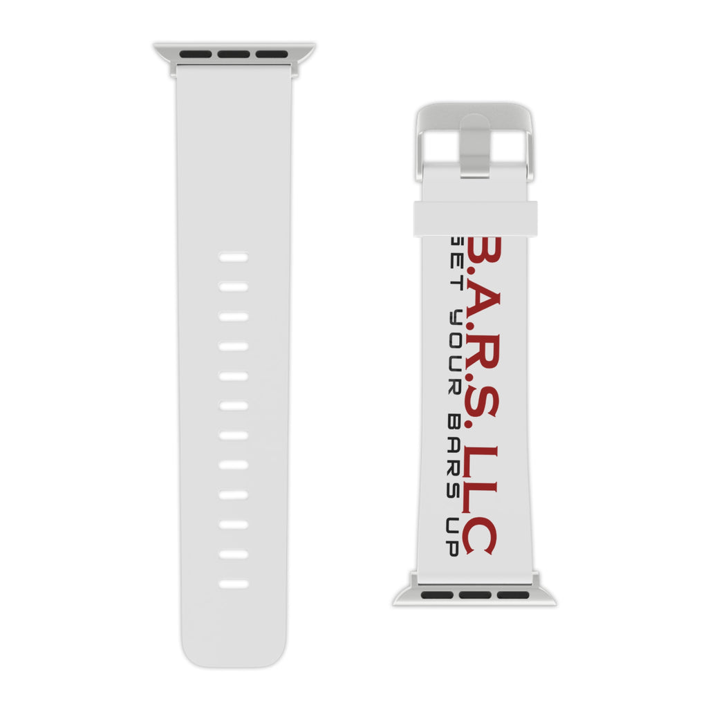 Apple Watch Band — B.A.R.S. LLC Branded Silicone Strap (White)
